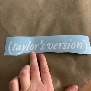 Taylor’s Version- glossy white decal